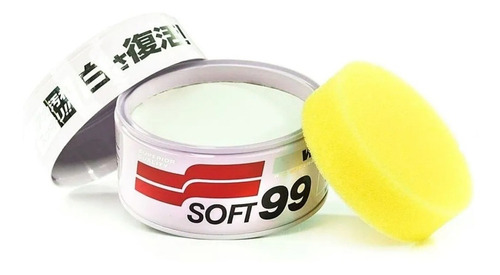 Imagem 3 de 6 de Cera Carnaúba P Carros Brancos Soft99 350g + Pano Microfibra