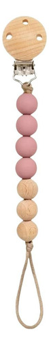 Prendedor De Chupeta Silicone E Bambu Bebê Buba Macio