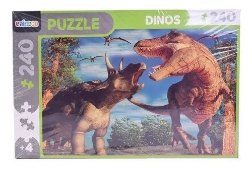 Puzzle Rompecabezas Dinos 240 Piezas Uniesco