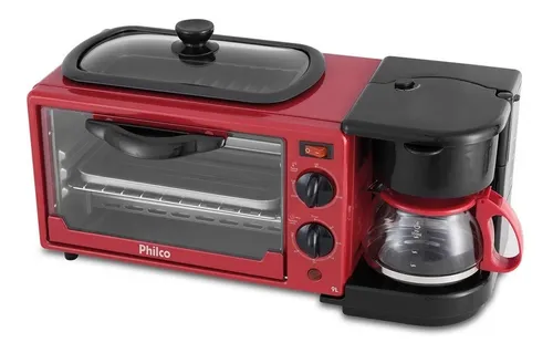 Forno Forninho Elétrico Philco Cafeteira Grill 3 Em 1 220v Menor preço em Forno Forninho Elétrico Philco Cafeteira Grill 3 Em 1 220v