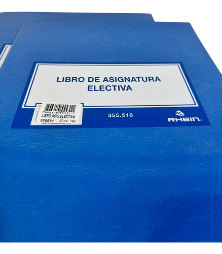 Cuaderno De Clases Asignatura Electiva Rhein 355-518 (6unid)