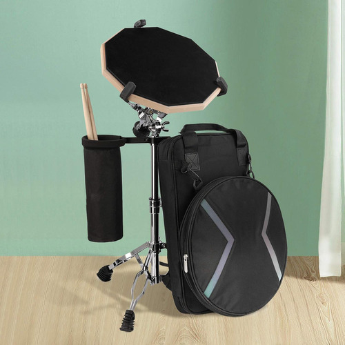 Practicador De Bateria De Percusiones De Batería Con Soporte