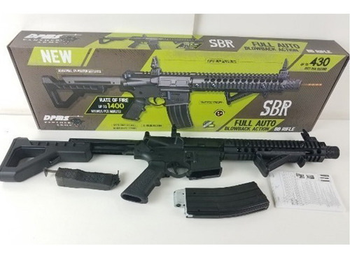 Imagen 7 de 9 de Rifle Asalto Postas Panther Dpms Sbr Full-auto (4.5mm) Co2