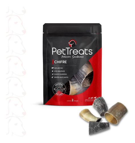 Petisco Para Cães Chifre Mordedor Natural Saudável Pettreats