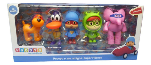 Pocoyo Y Sus Amigos X 5 Figuras , Super Héroes .