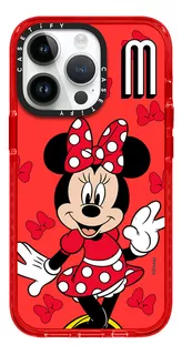 Case iPhone X/xs Minnie Mouse Rojo Transparente
