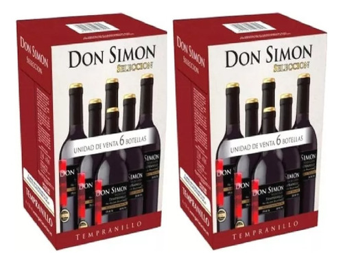 12 Pz Vino Tinto Don Simon Tempranillo 750 Ml