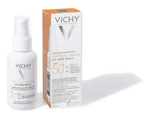 Protector Solar Vichy Capital Soleil Uv-age Daily Fps 50+ Momento de aplicación Día Tipo de piel Todo tipo de piel