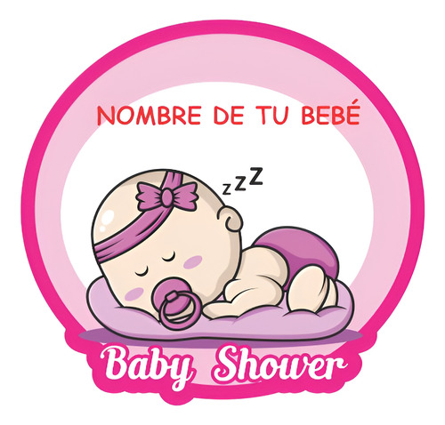 Cilindros Baby Shower Con El Nombre De Tu Bebé 6 Pzas