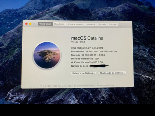 Apple iMac 27 2017 Retina 5k I5 32 Gb 2tb Radeon Pro 580 8gb