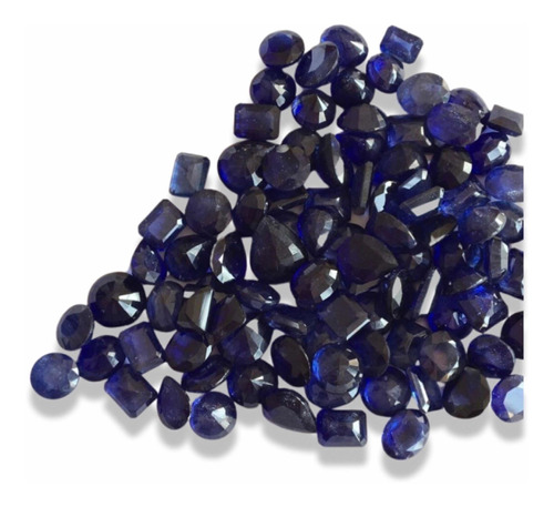 Safira 0 030 Cts Redonda Natural 1,0 Mm Azul Extra 01 Pedra