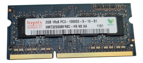 Memória Hynix 2gb Ddr3 Pc3 10600s 1rx8 Hmt325s6bfr8c-h9 