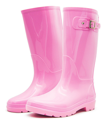 Bota De Lluvia Moda Tropicana Para Niña Rosa Chicle 18-21