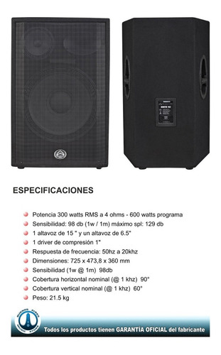 Par De Bafles Wharfedale Pro Kinetic153 300w