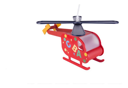 Lámpara Colgante Infantil 85x36 Cm 60 W Helicóptero