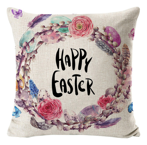 Funda De Cojín Decorativa Con Diseño De Conejo De Pascua, 4