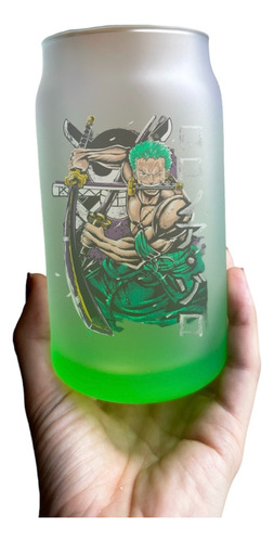 Vaso Tipo Lata  Zoro  One Piece