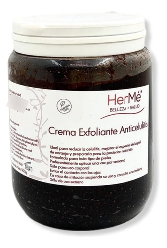 Crema Exfoliante Anticelulitis C/centella Y Cafe X 500gr