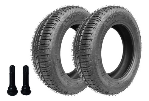 Kit 2 Pneu 185/60/15 Remold Com Borracha Vipal E Garantia