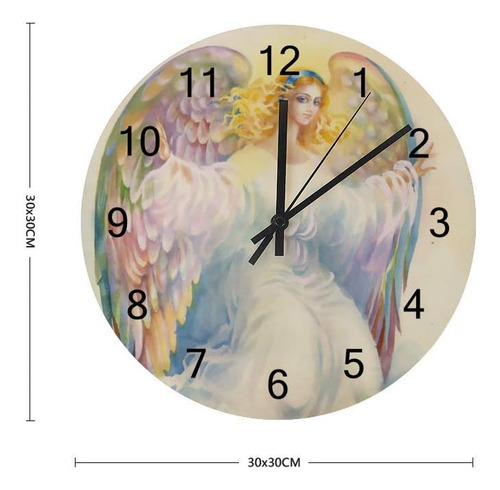 Reloj De Pared De Madera, Reloj Colgante Silencioso, Redondo