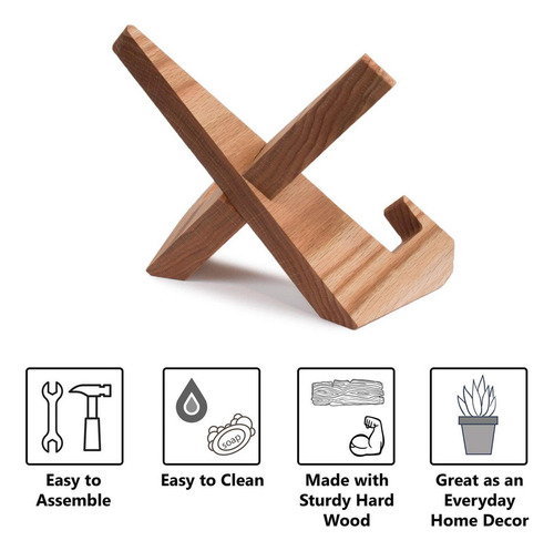 Ll Porta Libros Madera Soporte For Libro Recetas Made