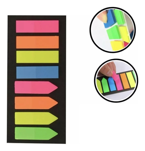 Notas Adhesivas Banderitas 5 Colores Set Marcapáginas 