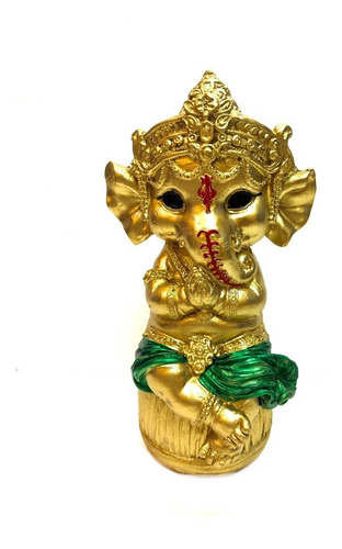 Ganesh Bebe En Barril  14.5cm Resina Nacional