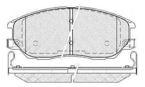 Pastilla Freno Delant.  Para  Opirus 3.5 - 3.8 V6 4wd 03