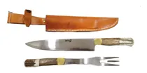Comprar Set De Asado Cuchillo Y Tenedor Artesanal-especial Asadores