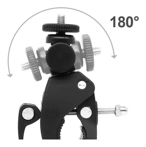 Soporte Para Manillar De Bici/moto Adaptador Universal Gopro