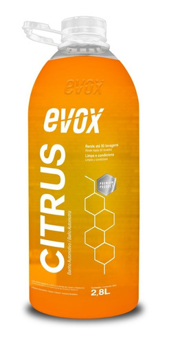 Banho Automotivo Citrus Shampoo 2,8l Evox