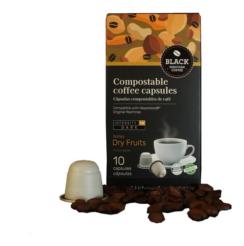 Caja De 10 Cápsulas Compatibles Nespresso® Tostado Intenso.