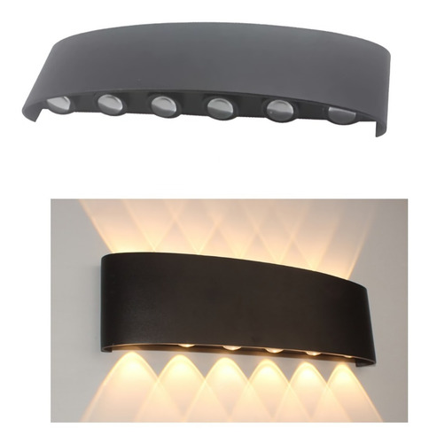 Imagen 1 de 4 de Lámpara Aplique De Pared Ojo De Lupa Matisse X 12 Leds