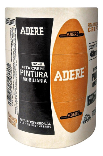 Fita Crepe Adere Para Pintura Imobiliaria 427 Profissional 4