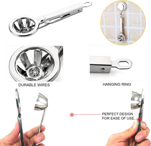 Best Utensils - Cortador De Huevos De Acero Inoxidable, Divi