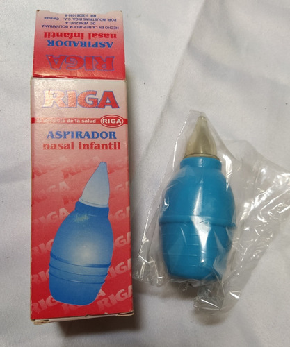 Aspirador Nasal Riga Para Bebe, Azul, Nuevo