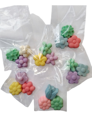 Jabones Para Souvenirs De Flores X 10 Bolsitas