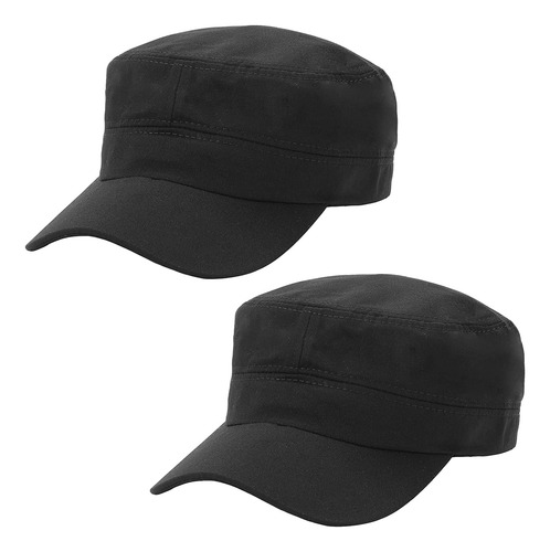 2 Uds., Gorra Negra Unisex Del Ejército De Cadetes, Gorra Mi