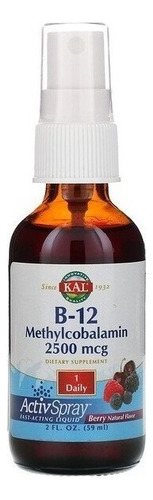 Kal | B-12 Methylcobalamin I 2,500 Mcg I 59 Ml I Usa 