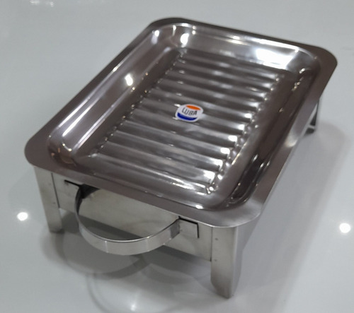 Brasero De Mesa Parrilla Luba Acero Inoxidable. Baza.ebi