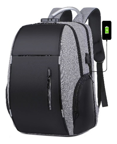 Mochila Antirrobo Impermeable Laptop Usb Mod19 - Impacto