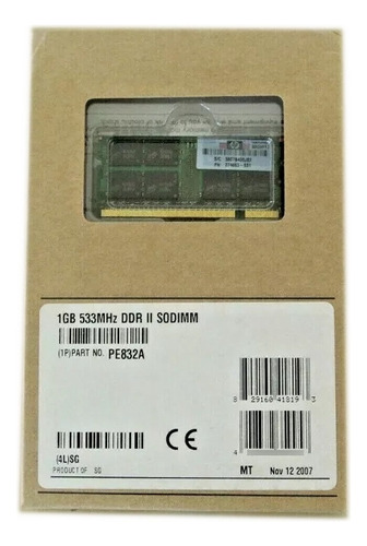 Memoria Sodimm Hp 1gb Ddr2 Pc2-4200 533 Mhz Laptop Ram 