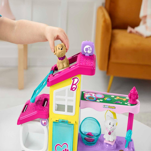 Fisher-price Little People Set De Juego Barbie Spa Mascotas