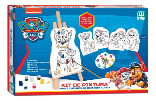 Kit De Pintura Patrulha Canina 0680 Nig Brinquedos