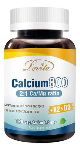 Lovita Calcio 800 Mg, Formula Osea Completa. Citrato De Calc