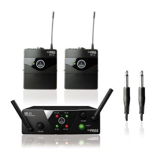 Transmisor Inalambrico Dual Uhf Akg Wms 40 Pro Mini