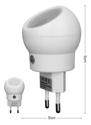 Espanta Cuco Luz De Noche Con Sensor Lúminico Y Giratorio