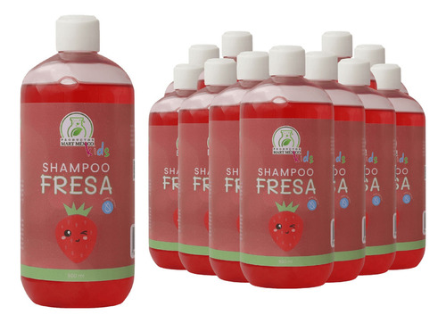  Shampoo Kids De Fresa Cero Lágrimas (500ml) 12 Pack