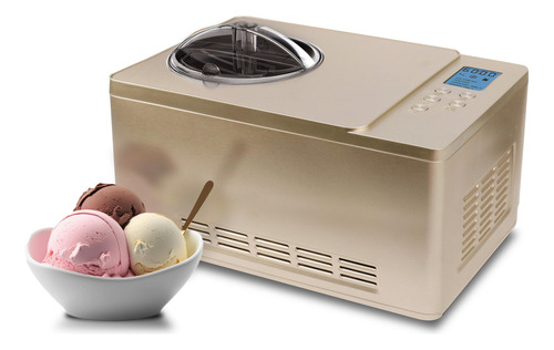 Máquina Para Hacer Helados Y Yogurt Whynter Icm-220cgy 2l