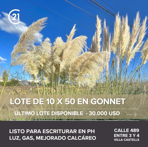 Lote De 500 M2 En Gonnet, 489 3 Y 4